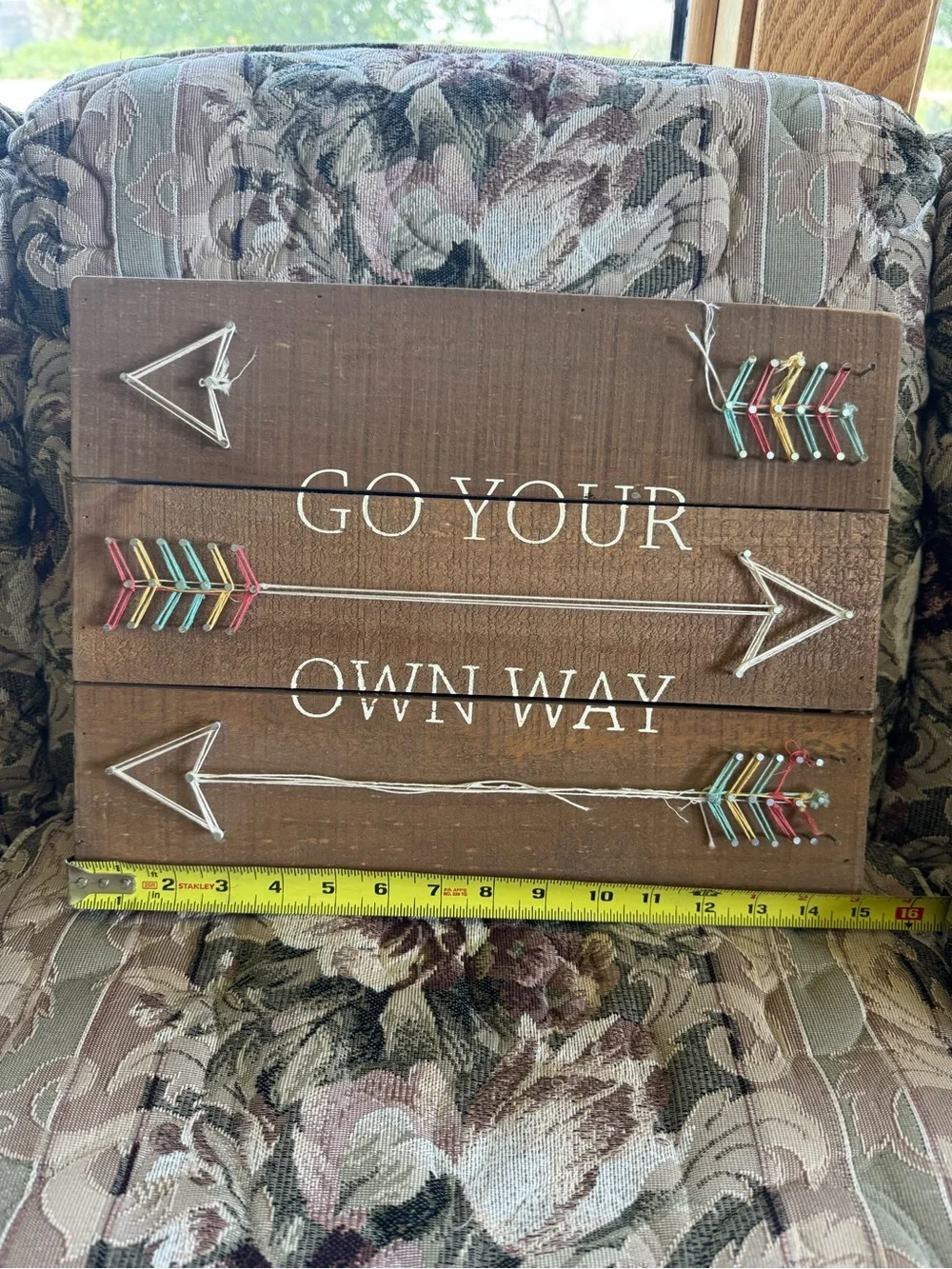 Rustic boho wall sign